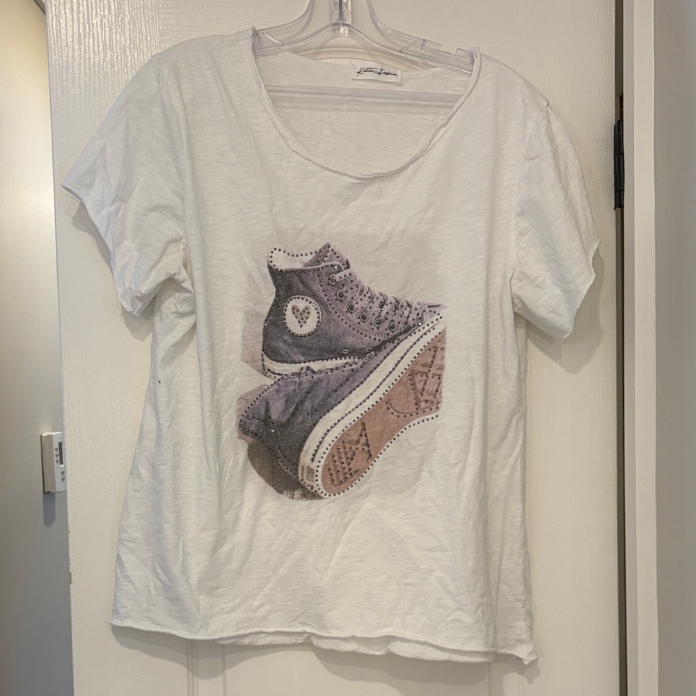 White Graphic Short Sleeve Tee